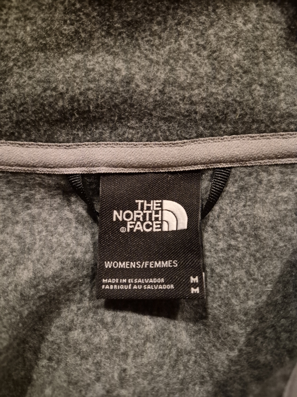 The North Face Gray Full-Zip Fleece Jacket Size M 21x24 - Picture 3 of 3
